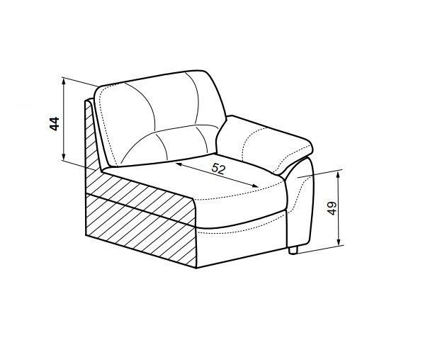 Kožená pohovka BALTIKA 2