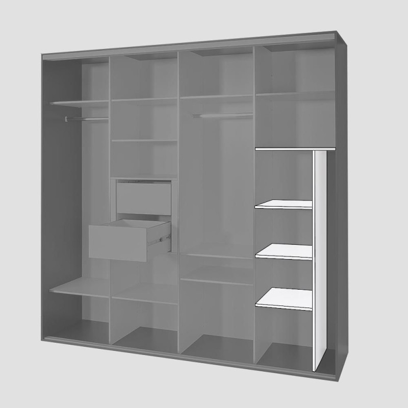 Šatní skříň REA TULSA 120/200