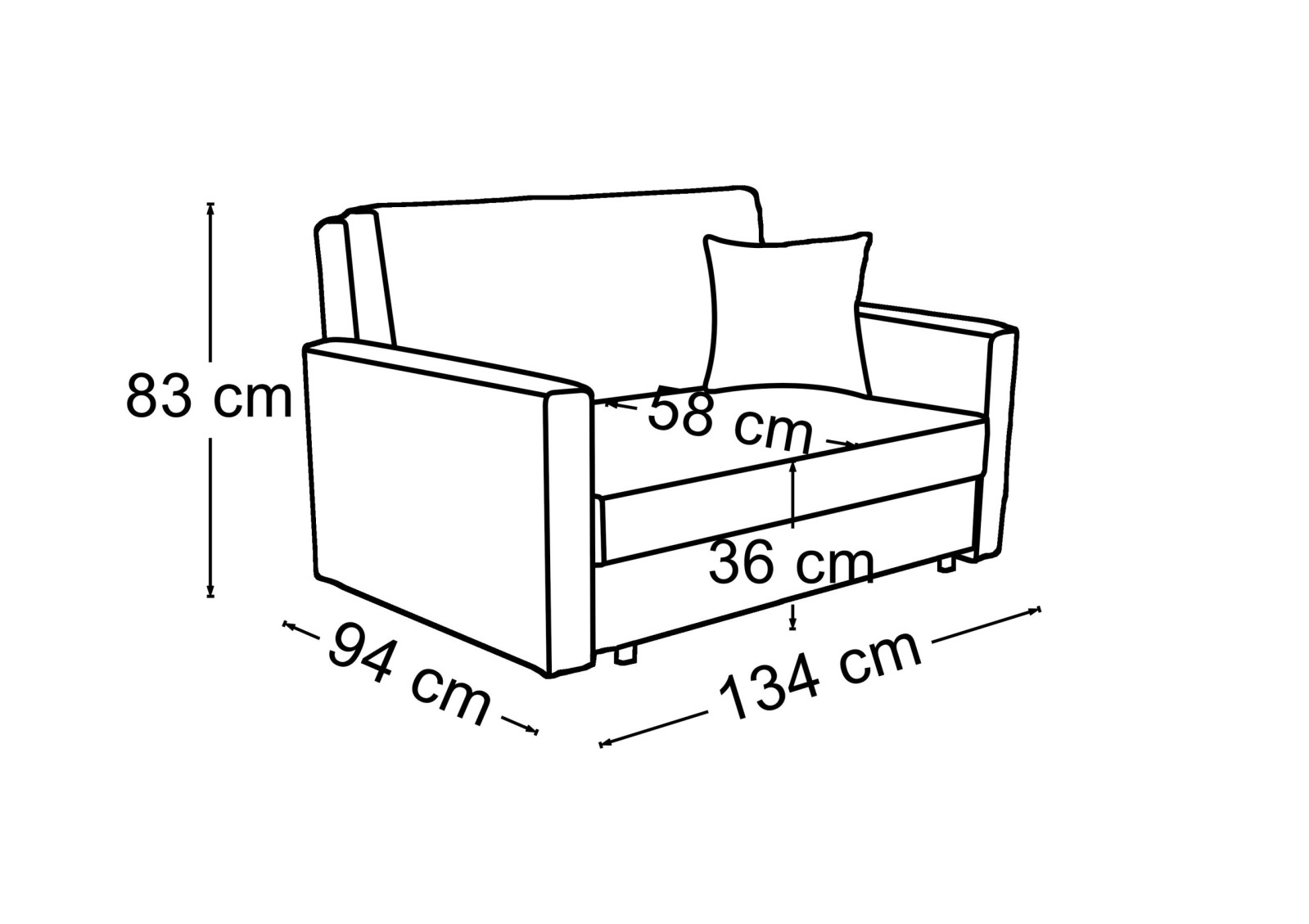 Rozkládací pohovka OLA II
