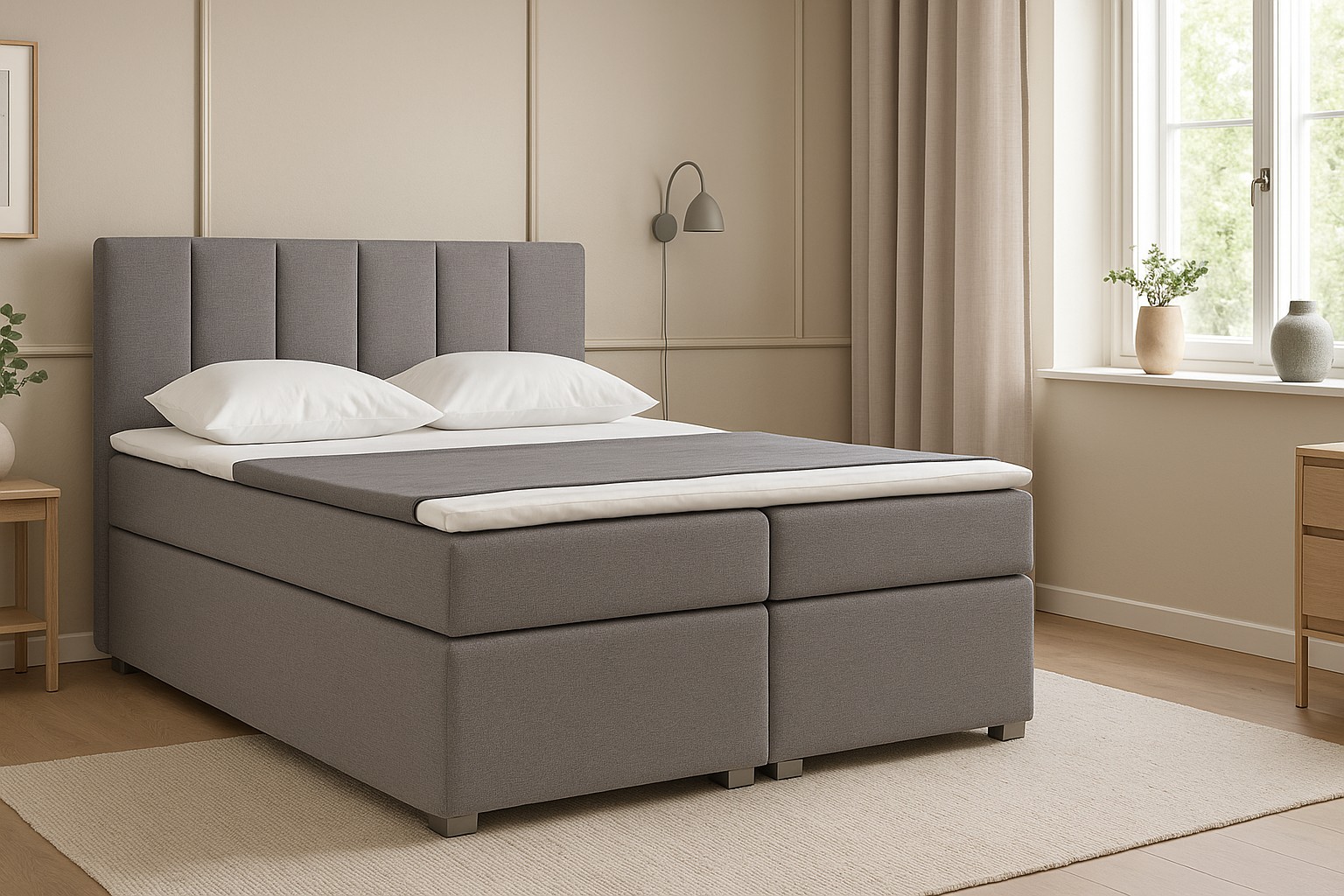 Manželská postel BOXSPRING VERZA