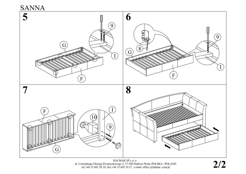 Stylová postel SANNA 90