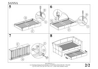 Stylová postel SANNA 90