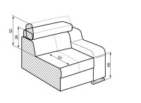 Rozkládací pohovka OSCAR 3