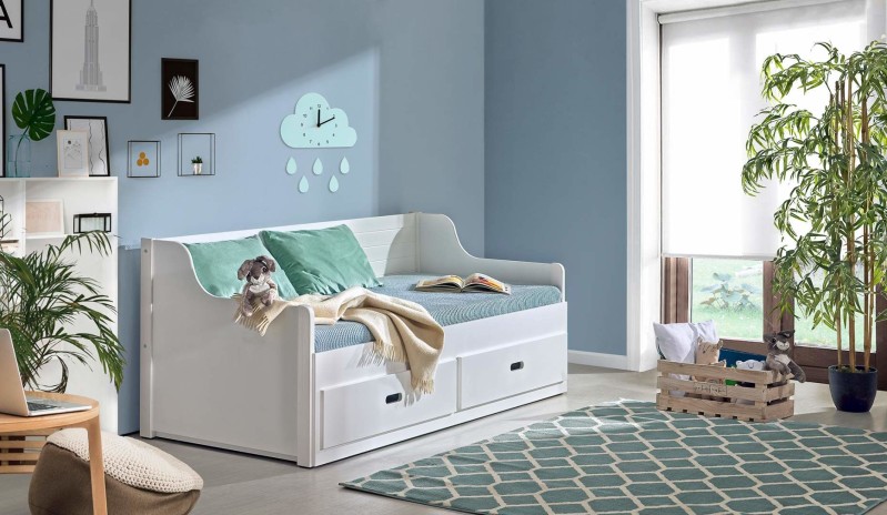 Dětská postel rozkládací s přistýlkou SIMON