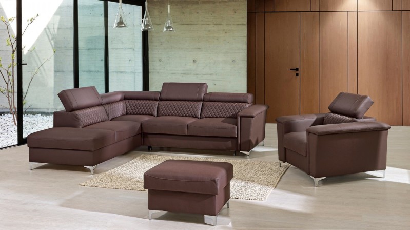 Kožené křeslo GARY