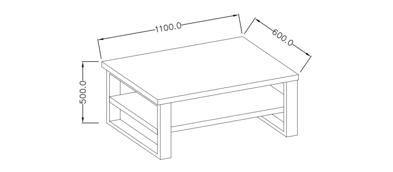 Konferenční stůl HALLE Dub Wotan