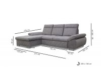 Rohová sedací souprava SELY